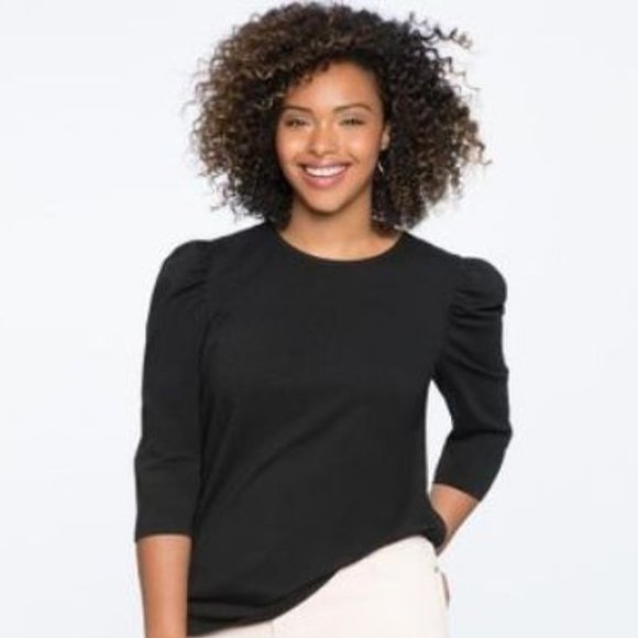 Eloquii Tops - Eloquii dramatic puff sleeve tee 🌻